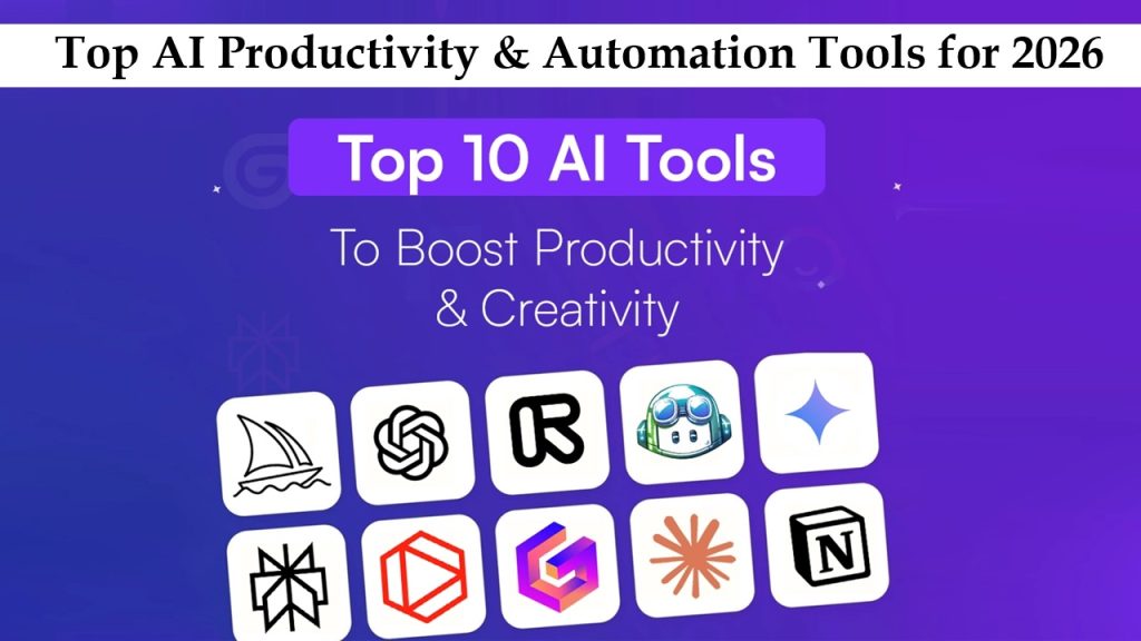 Top AI Productivity & Automation Tools for 2026